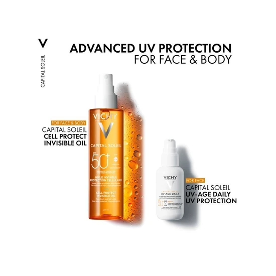 Vichy Capital Soleil Cell Protect Invisible Oil SPF 50+ 200ml