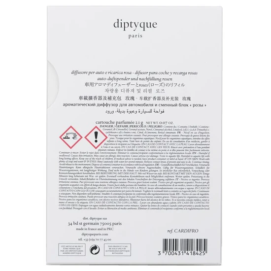 Diptyque Car Diffuser Roses 2.1g