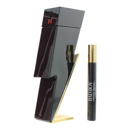 Carolina Herrera Bad Boy Eau De Toilette 100ml Gift Set 100ml & 10ml Eau De Toilette