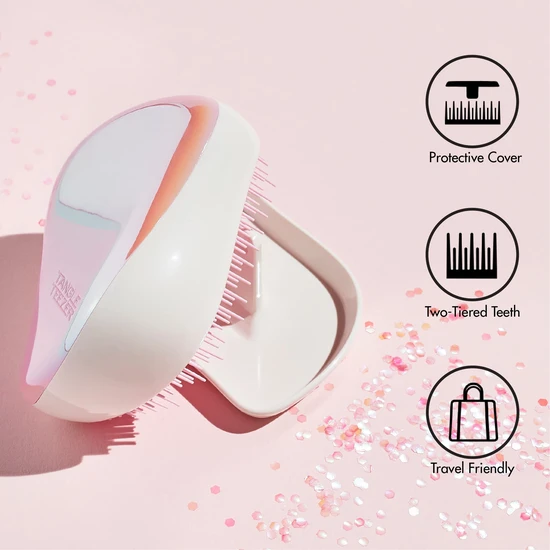 Tangle Teezer Compact Styler Detangling Hair Brush Rainbow Galore