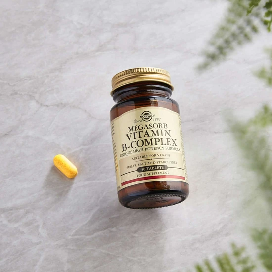 Solgar Megasorb Vitamin B-Complex Tablets 50 Tablets
