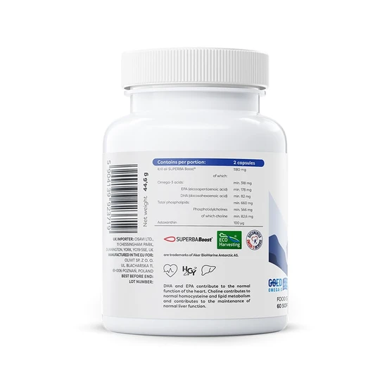 Osavi Super Krill Oil 1180mg 60 Softgels