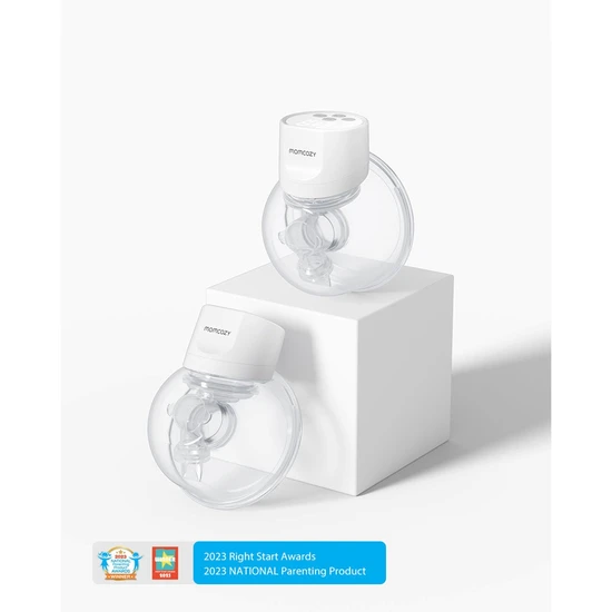 MomCozy S12 Pro Wearable Double Breast Pump White