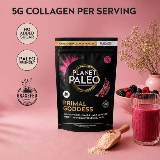 Planet Paleo Primal Goddess Collagen Powder Berry 254g