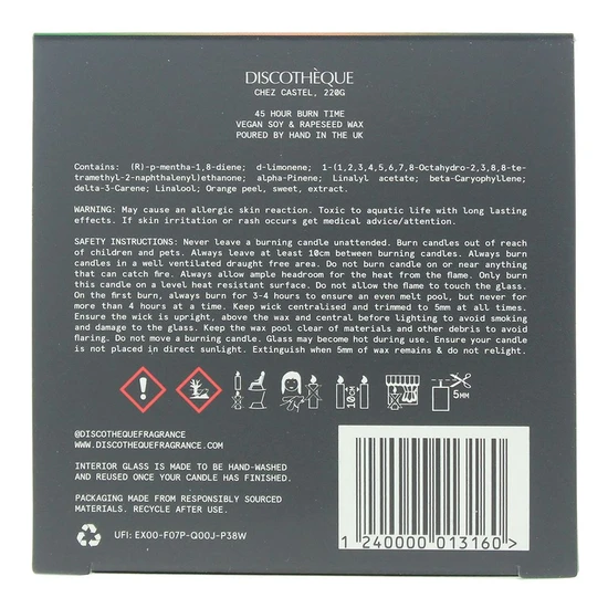 Discotheque Chez Castel Candle 220g