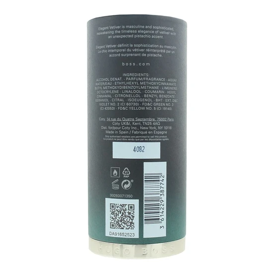 Hugo Boss The Collection Eau De Parfum Elegant Vetiver 100ml