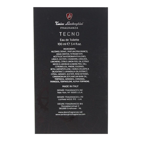 Tonino Lamborghini Oriente Tecno Eau De Toilette 100ml