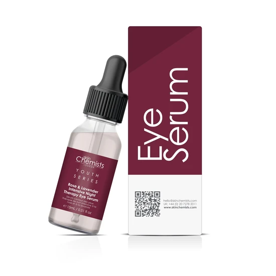 skinChemists Rose & Lavender Intensive Night Therapy Eye Serum 15ml