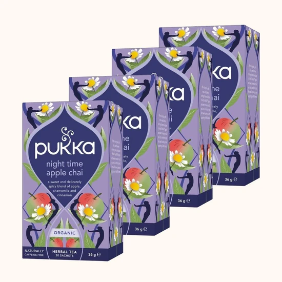 Pukka Organic Night Time Apple Chai Teabags 80 Teabags