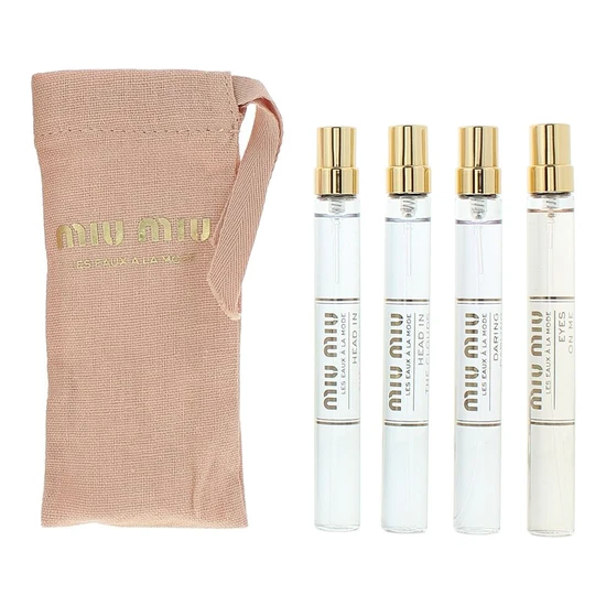 Miu Miu Les Eaux A La Mode Gift Set Head In The Clouds Eau De Toilette + 10ml Daring Darling Eau De Toilette + 10ml Eyes On Me Eau De Toilette 2 x 10ml
