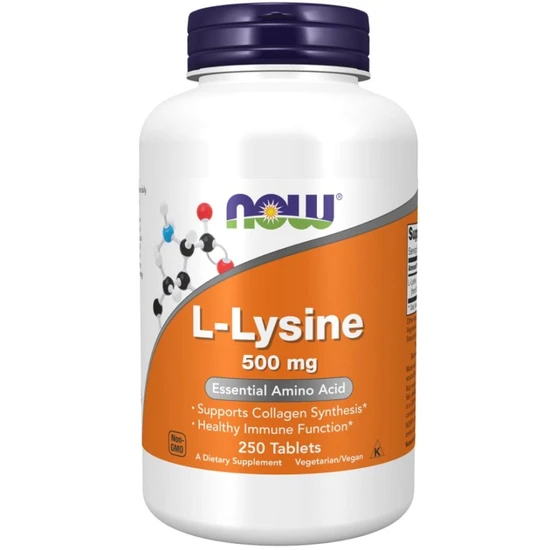 NOW Foods L-Lysine 500mg 250 Tablets