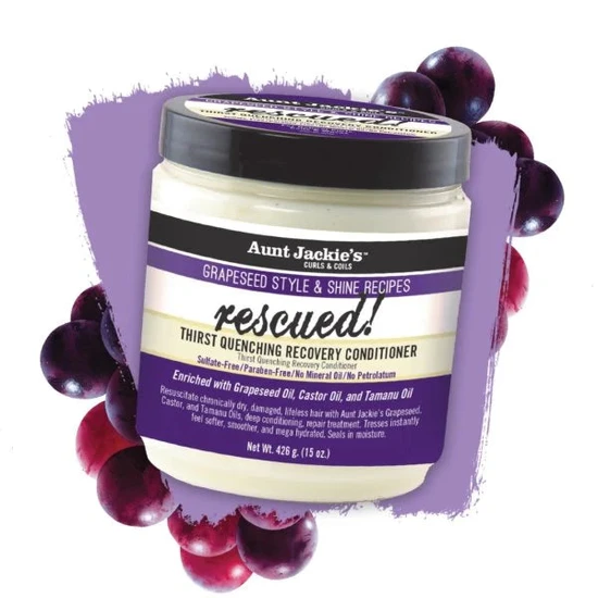 Aunt Jackie's Grapeseed Rescued Thirst Quenching Recovery Conditioner 15oz