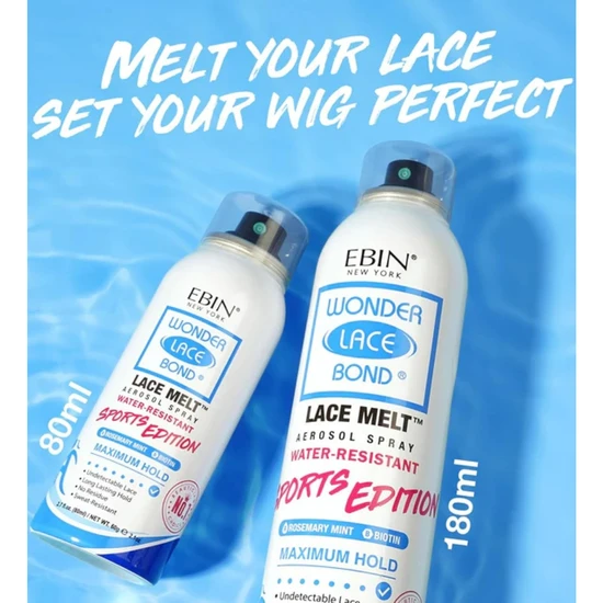 Ebin New York Wonder Lace Bond Sports Edition Rosemary Mint Lace Melt Spray 80ml