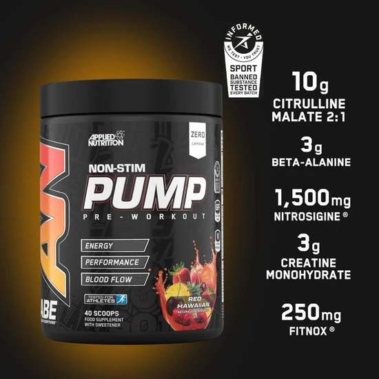 Applied Nutrition Pump Red Hawaiian 500g