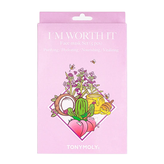 Tony Moly I'm Worth It Face Mask Set 5 Masks