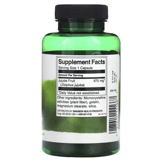 Swanson Full Spectrum Jujube Fruit Capsules 675mg x 60