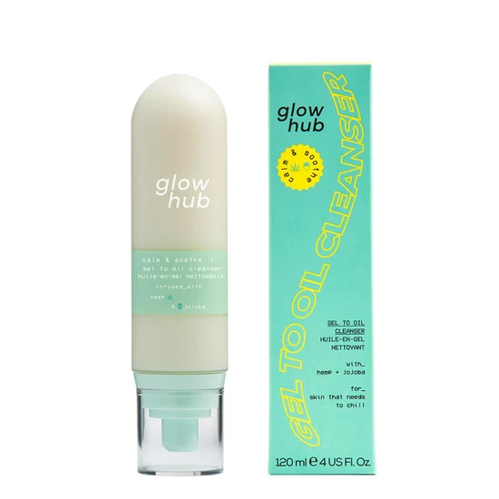 Glow Hub Calm & Soothe Gel To Oil Cleanser 120ml