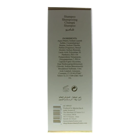 The Merchant of Venice Mirto E Melissa Shampoo 200ml
