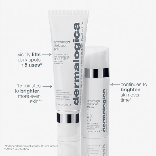 Dermalogica PowerBright Dark Spot System Kit 30ml Dark Spot Serum & & Dark Spot Peel