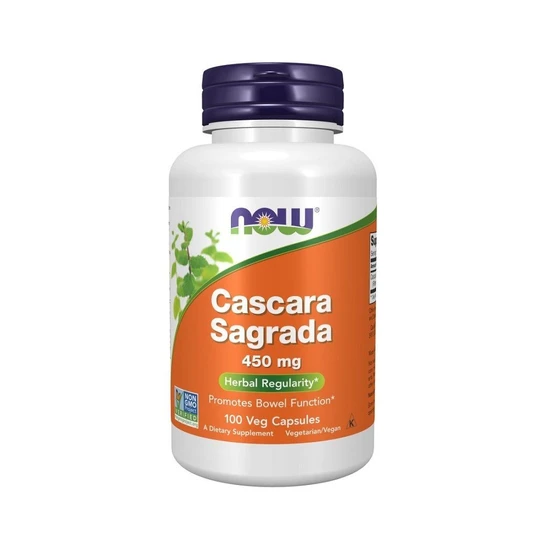 NOW Foods Cascara Sagrada 450mg 100 Veg Capsules