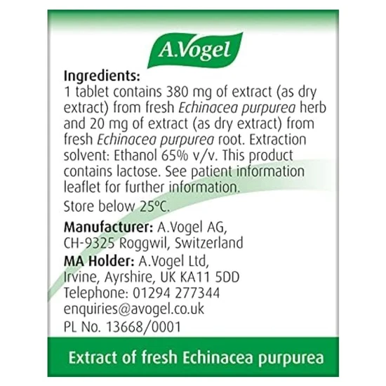 A.Vogel Echinaforce Echinacea Tablets 42 Tablets