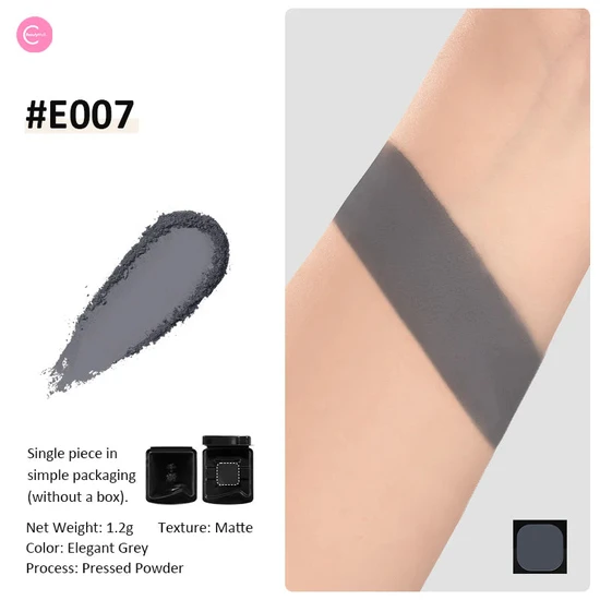 Glisten Cosmetics E007 Elegant Grey Eyeshadow Single