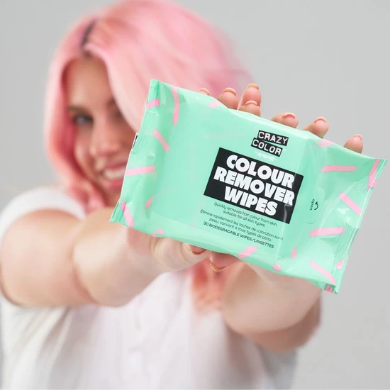 Glisten Cosmetics Colour Remover Wipes Crazy Color