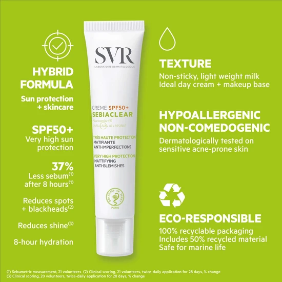 SVR Sebiaclear Cream SPF 50+ 40ml