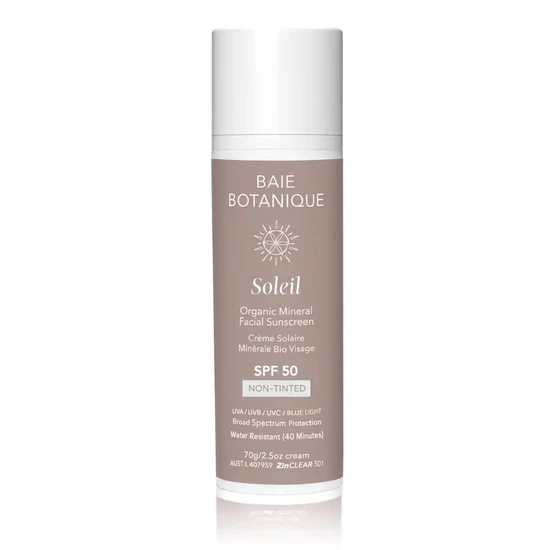 Baie Botanique Organic Mineral Facial Sunscreen SPF 50 Light Tint / 70g