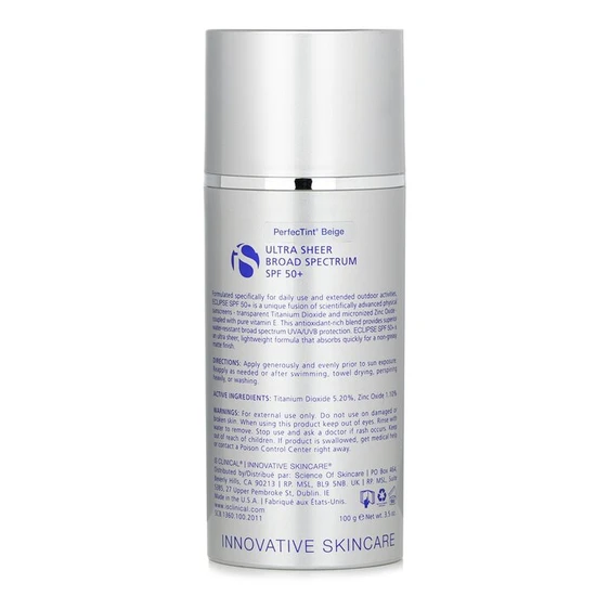 iS Clinical Eclipse SPF 50 Sunscreen Cream Perfectint Beige