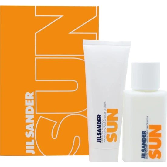 Jil Sander Sun Gift Set 75ml Eau De Toilette + 75ml Hair & Body Shampoo