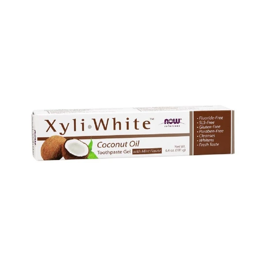 NOW Foods XyliWhite Coconut Oil Toothpaste Gel 181g