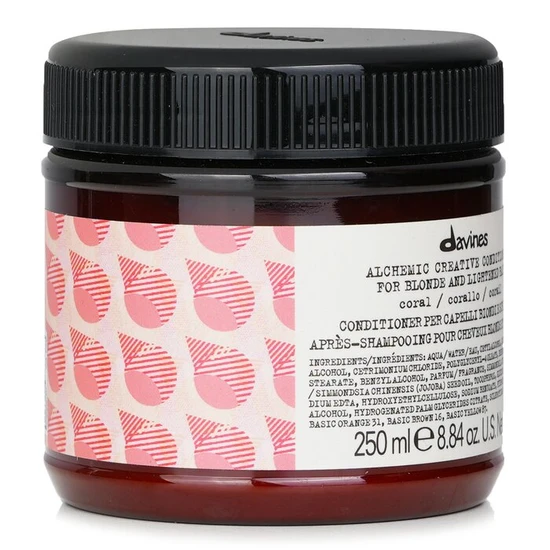 Davines Alchemic Creative Conditioner Coral for Blonde & Lightened Hair