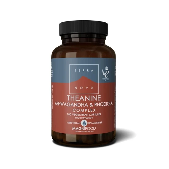 Terranova Theanine, Ashwagandha & Rhodiola Complex 100 Capsules