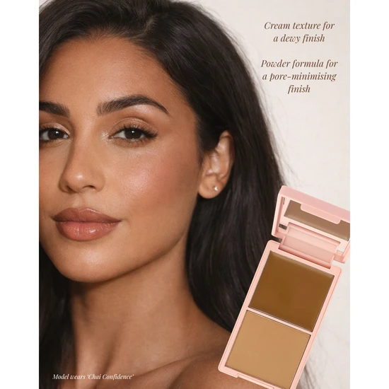 Luna by Khush Creme De La Cheeks Cream & Powder Face Palette Berry Empowered