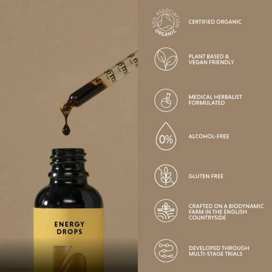 The Herbtender Organic Energy Drops 30ml