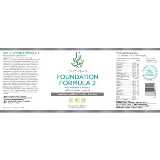 Cytoplan Foundation Formula Tablets 2 Tablets