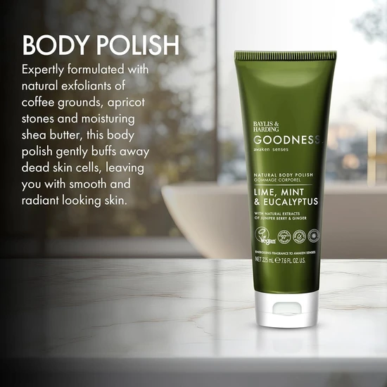 Baylis & Harding Goodness Lime Mint & Eucalyptus Natural Body Polish 225ml