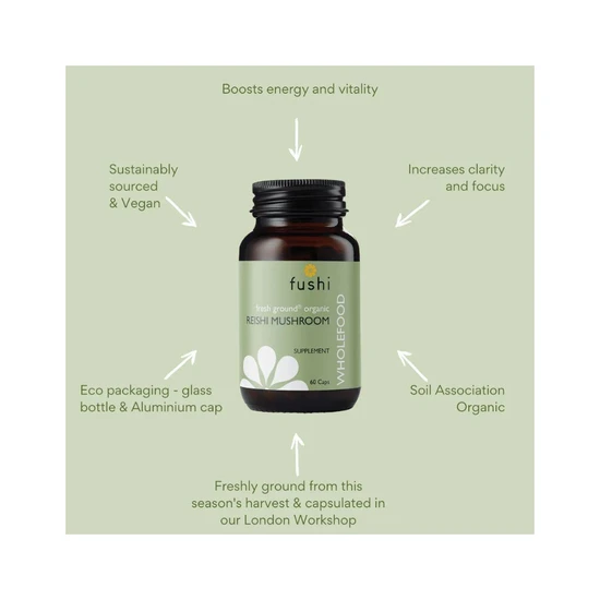 Fushi Organic Reishi Mushroom 60 Capsules
