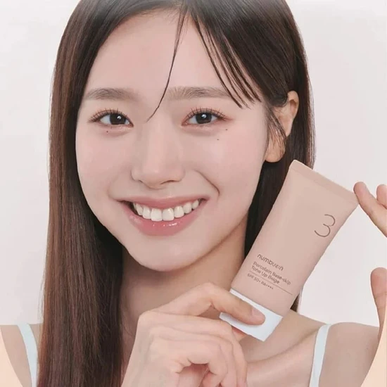 Numbuzin No.3 Porcelain Base-skip Tone Up Beige 50ml
