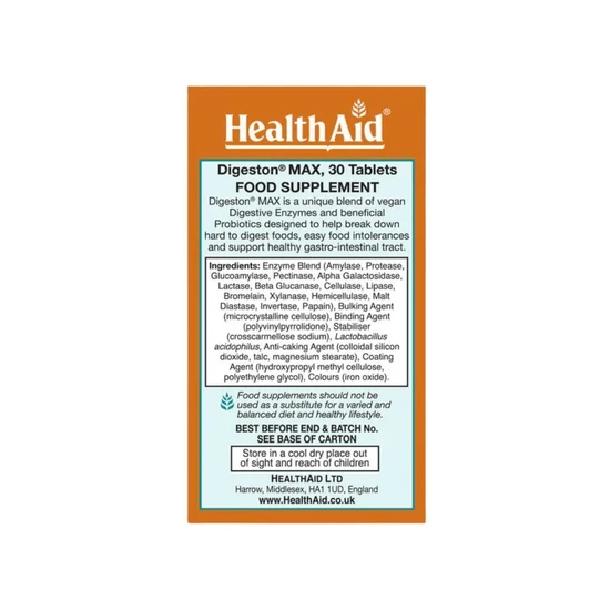 Health Aid Digeston Max Tablets 30 Tablets