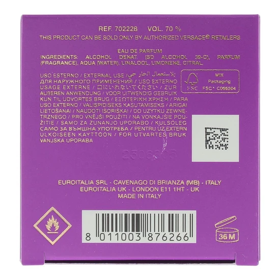 Versace Dylan Purple Eau De Parfum 30ml