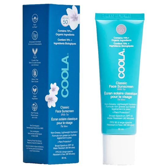 Coola Face Sunscreen Lotion SPF 50 White Tea 50ml