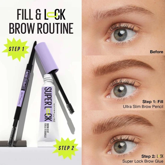 Maybelline Super Locked Tinted Brow Glue 257 Medium Brown