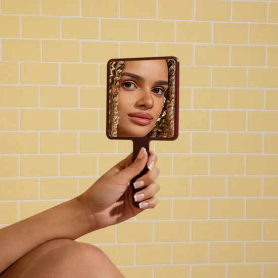 bBold THE BURGUNDY FACE MIRROR