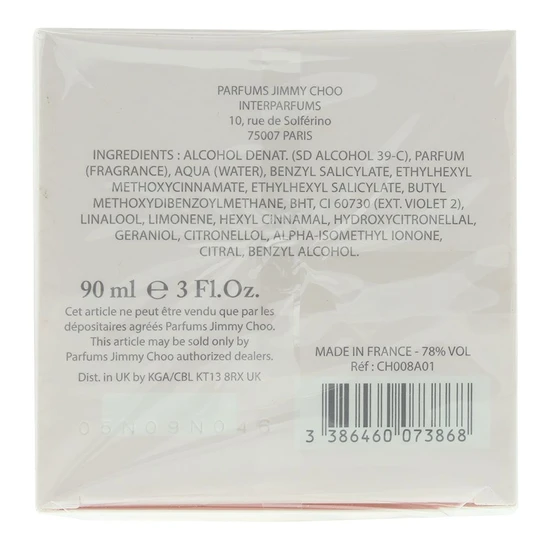 Jimmy Choo L'Eau Eau De Toilette 90ml