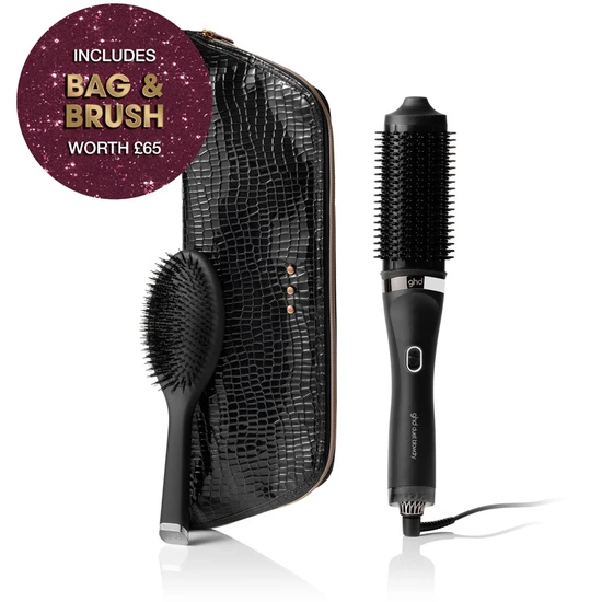 ghd Duet Blowdry Christmas Gift Set 2-in-1 Hair Dryer Brush with Oval Dressing Brush