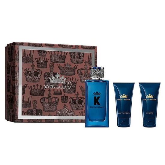 Dolce & Gabbana K For Men Eau De Parfum Gift Set 100ml, 50ml Shower Gel & 50ml After Shave Balm