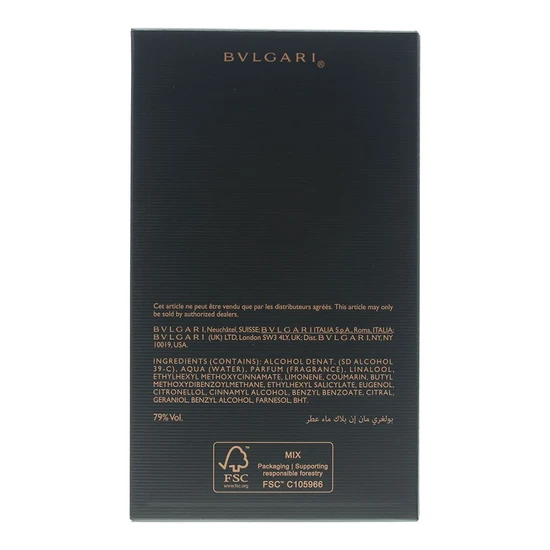 Bvlgari Man In Black Eau De Parfum 60ml