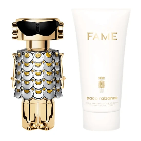 Paco Rabanne Fame Women's Perfume Gift Set 50ml Eau De Parfum + 75ml Body Lotion